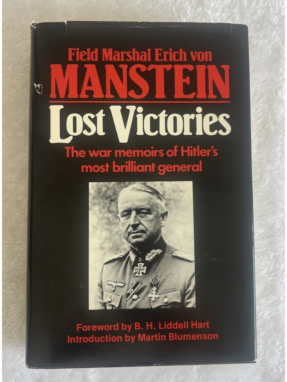 MILITARY HISTORY CLASSIC! Lost Victories Field Marshal Erich von Manstein HC